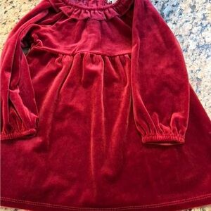Chelsea & Violet Red Velvet Kids Formal Dress